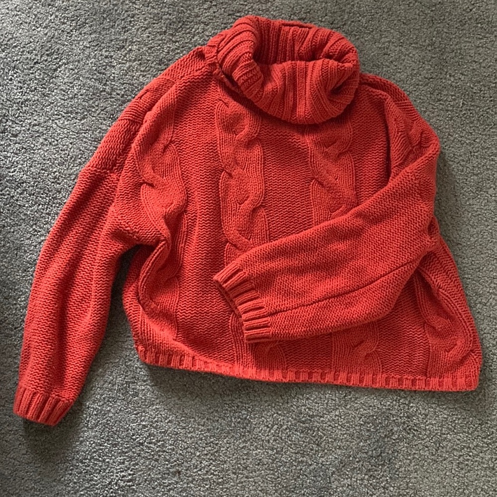 Orange oversized sweater
